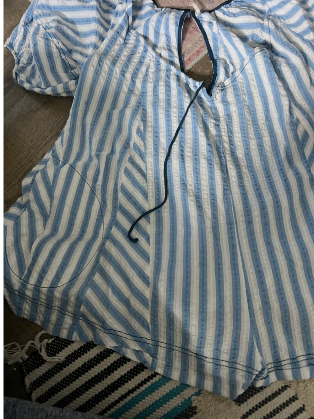 Free People Bop Around Romper in Oxford Combo Size XS - Picture 3 of 14
